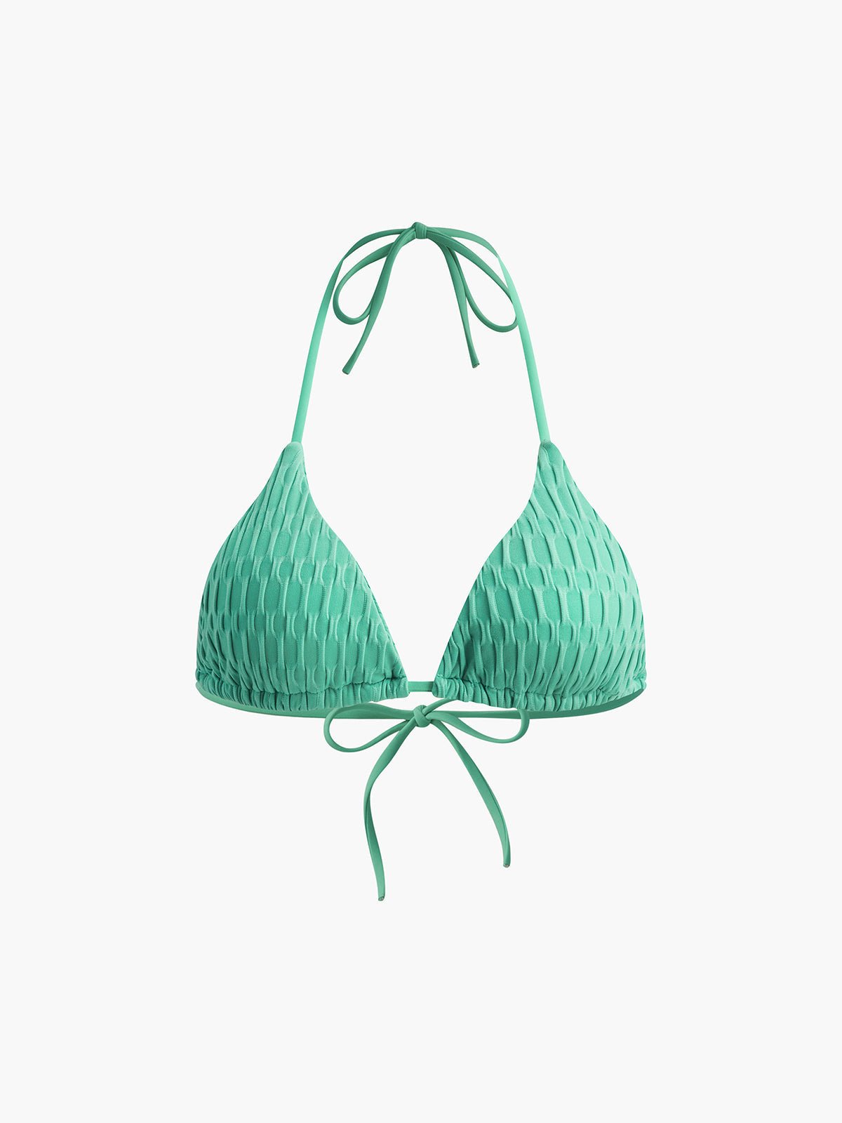 Düz Boyundan Bağlamalı Düğümlü Bikini Takımı - Phentora