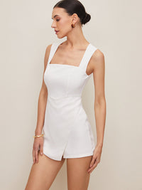 Summer Kare Yaka Kolsuz Skort - Phentora