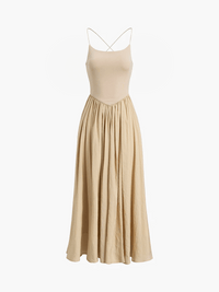 Open Back Midi Tank Elbise - Phentora