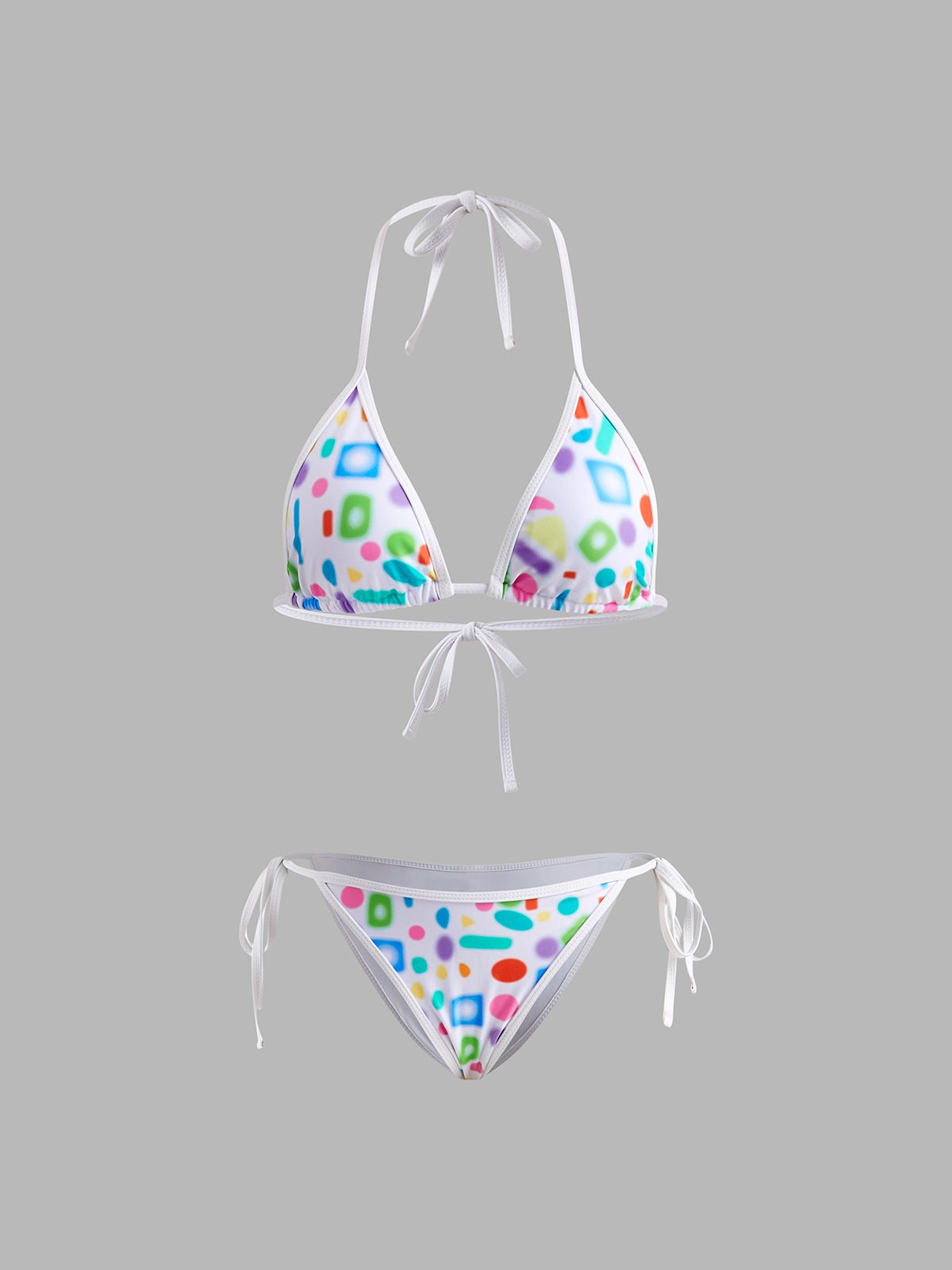 Baskılı Ayarlanabilir Bikini Seti - Phentora
