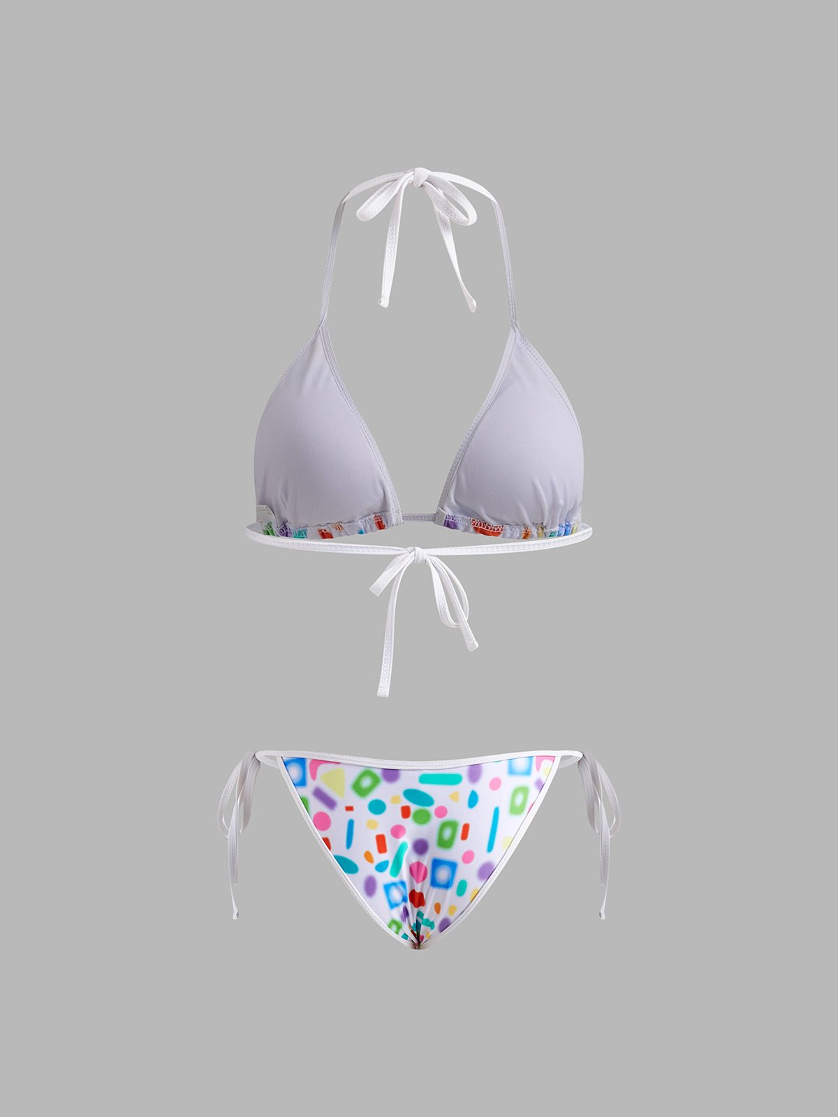 Baskılı Ayarlanabilir Bikini Seti - Phentora