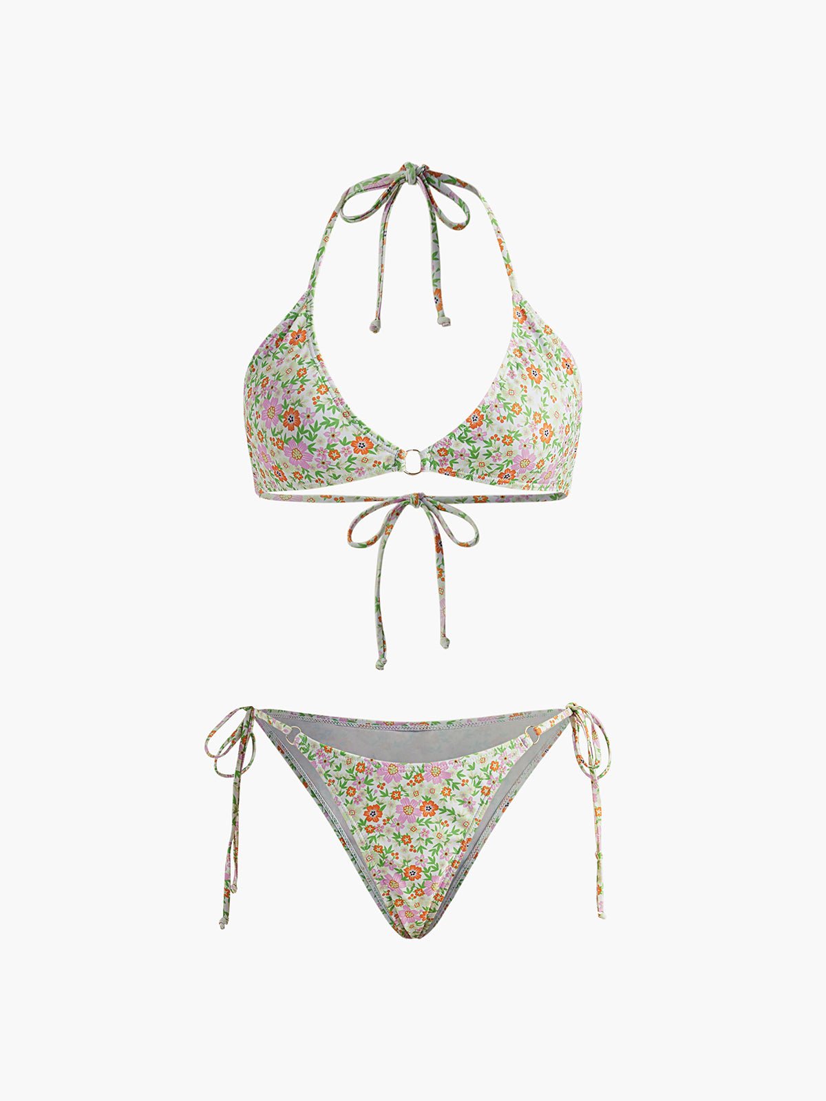 Ditsy Çiçekli Ayarlanabilir Bikini Seti - Phentora