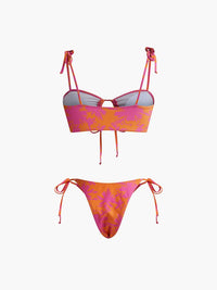 Baskılı Daire Kesimli Bikini Takımı - Phentora