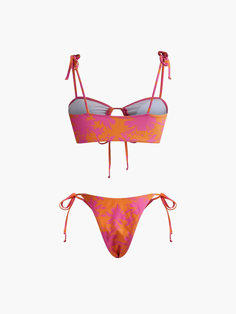 Baskılı Daire Kesimli Bikini Takımı - Phentora