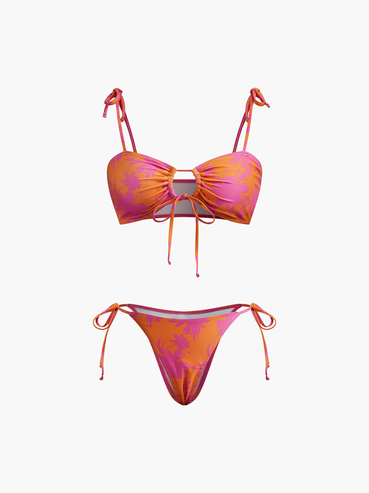 Baskılı Daire Kesimli Bikini Takımı - Phentora
