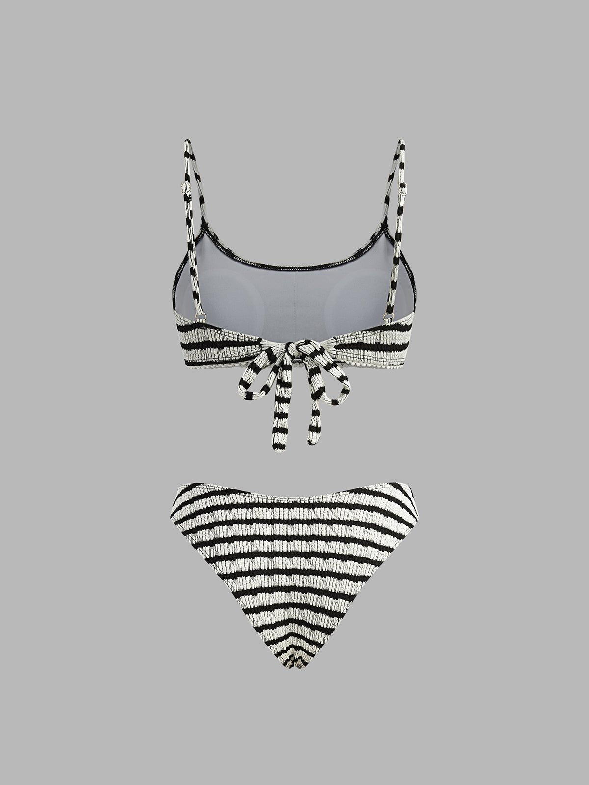 Çizgili Sırtı Bağlamalı Bikini Takımı - Phentora