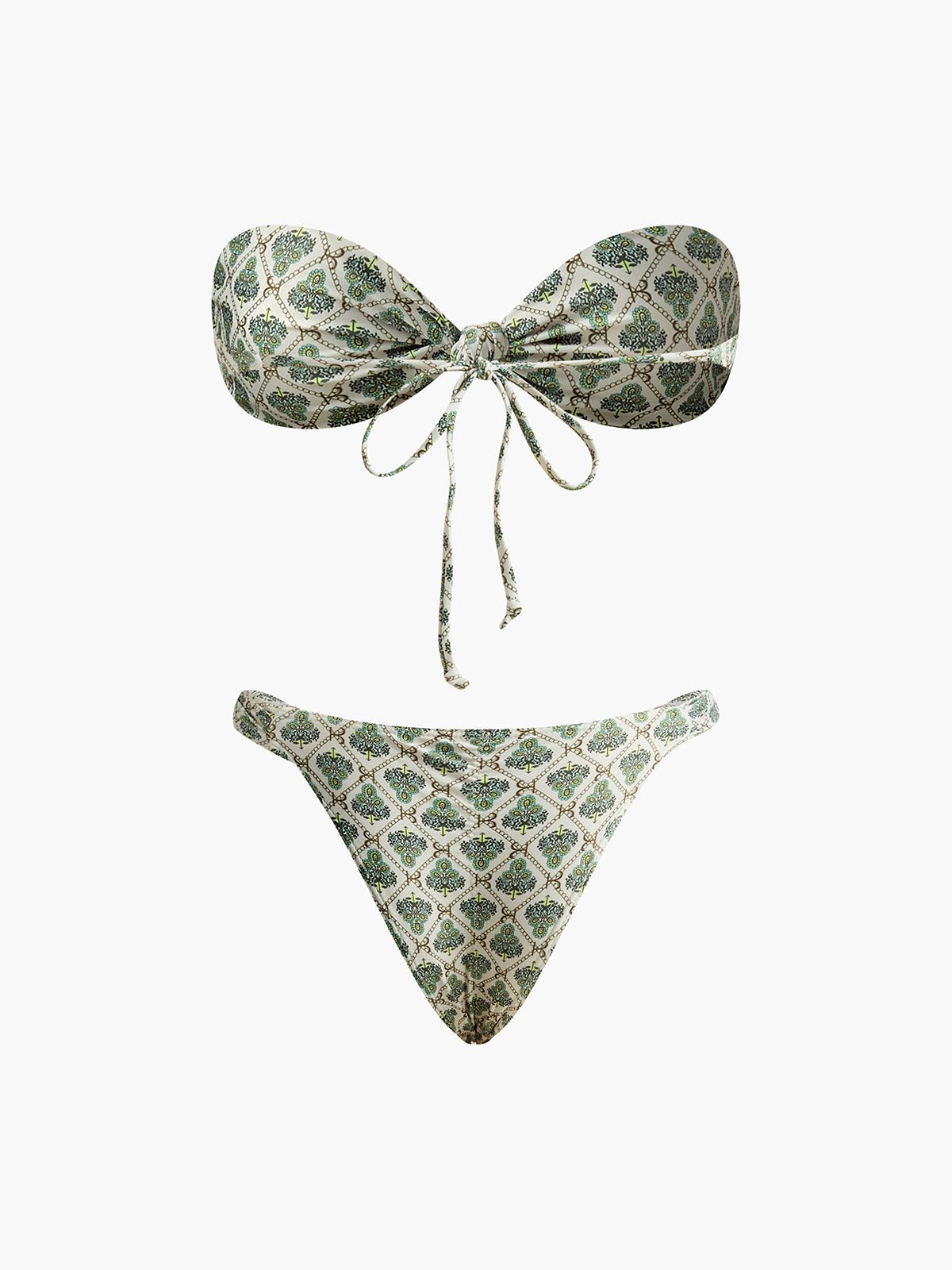 Baskılı Straplez Bikini Takımı - Phentora