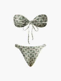 Baskılı Straplez Bikini Takımı - Phentora