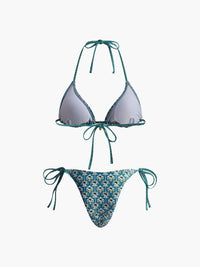 Baskılı Dantelli Bikini Takımı - Phentora