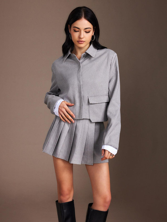 Zarif Gri Blazer - Phentora