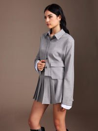 Zarif Gri Blazer - Phentora