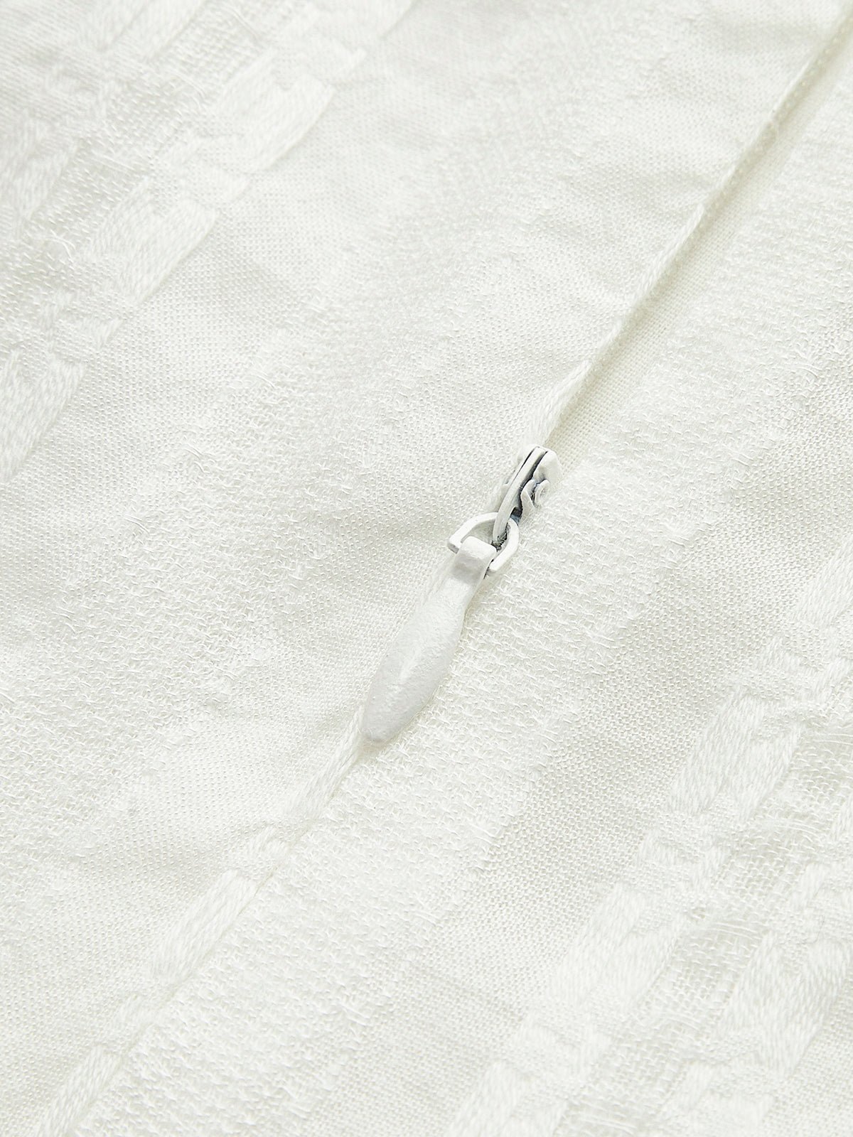 Semi - Sheer Düz Square Neckline Kısa Elbise - Phentora