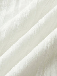 Semi - Sheer Düz Square Neckline Kısa Elbise - Phentora
