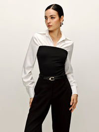 Two Tone Panel Polo Gömlek - Phentora