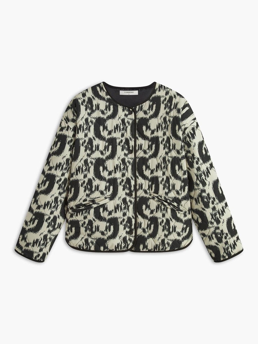 Leopard Desenli Şık Ceket - Phentora