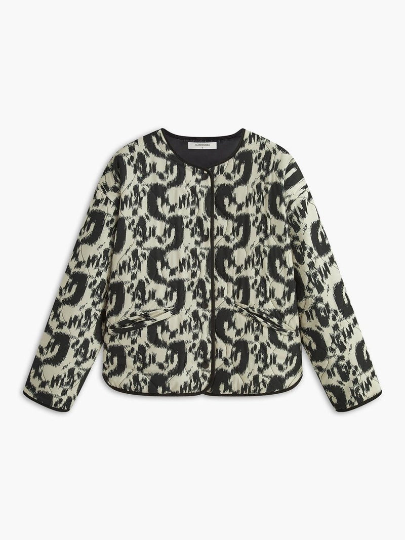 Leopard Desenli Şık Ceket - Phentora