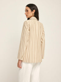 Serene Çizgili Blazer - Phentora