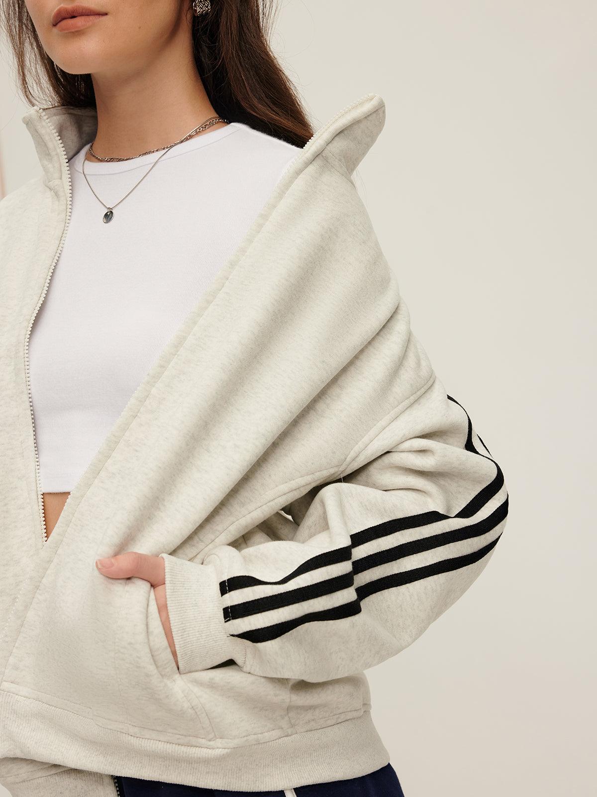 Sportive Striped Hırka - Phentora