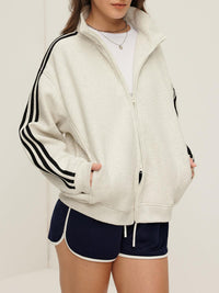 Sportive Striped Hırka - Phentora