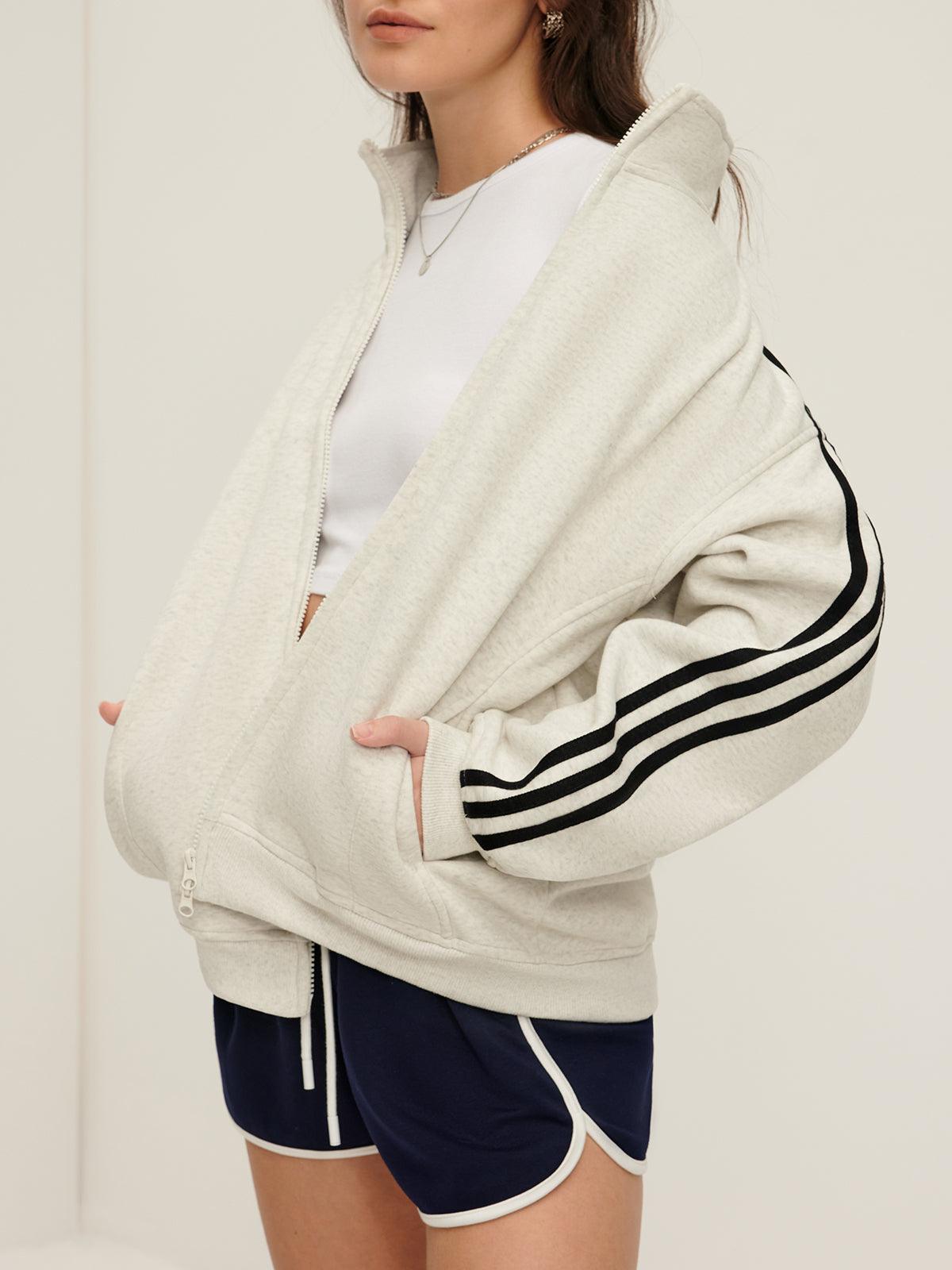 Sportive Striped Hırka - Phentora