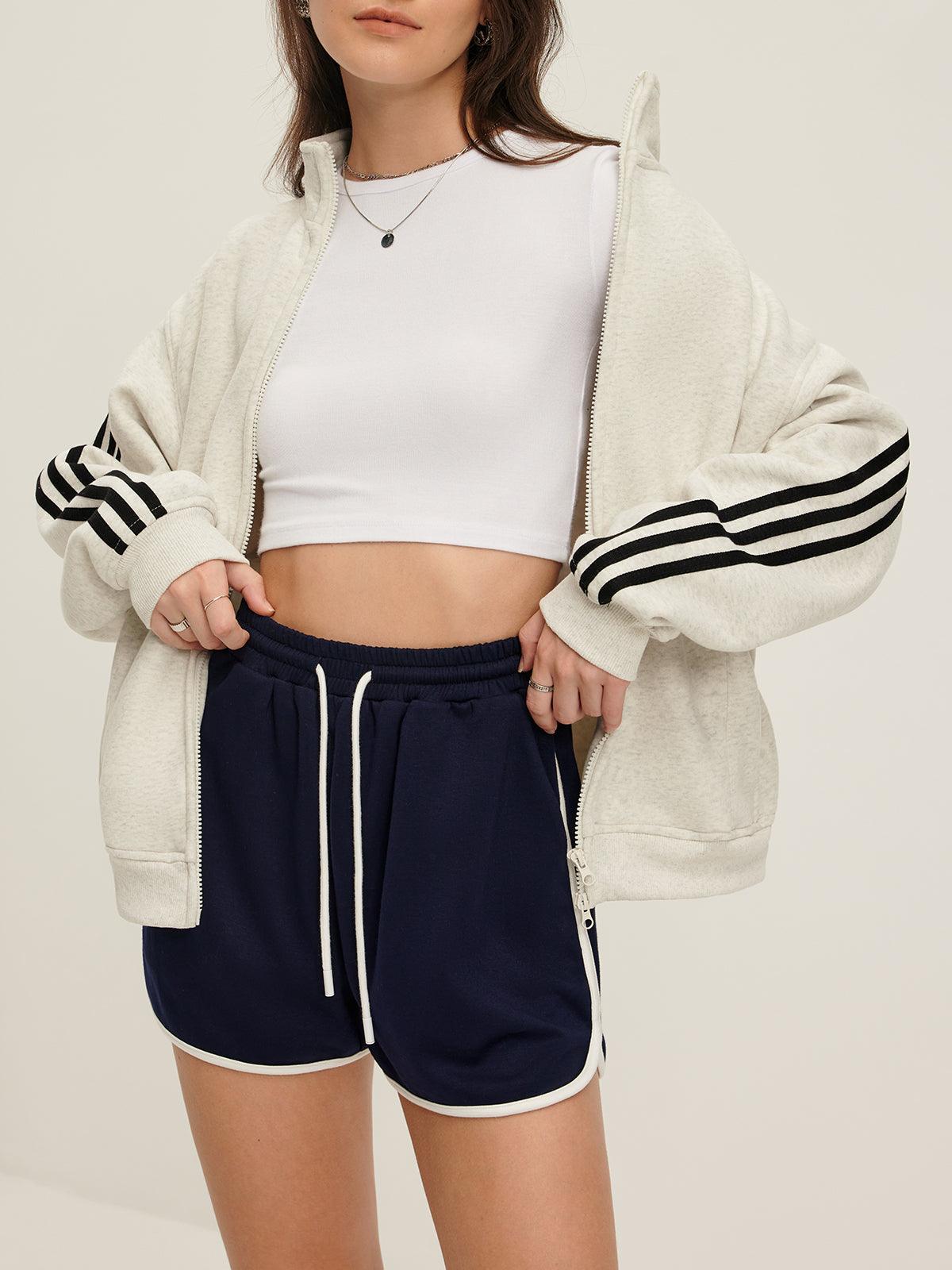 Sportive Striped Hırka - Phentora