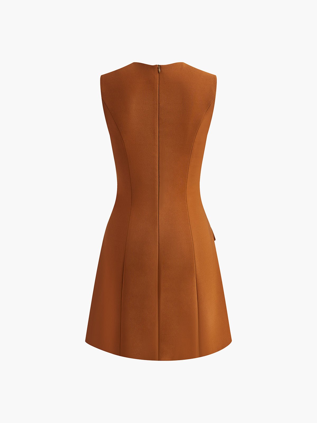 Golden Rose Düğmeli Pocket Yırtmaçlı Elbise - Phentora