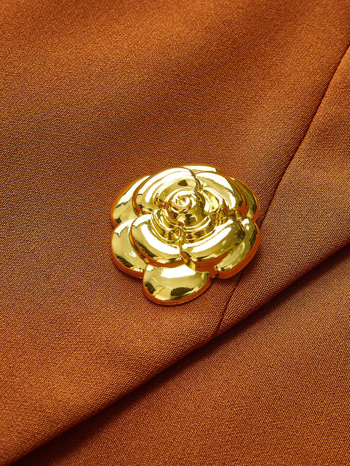 Golden Rose Düğmeli Pocket Yırtmaçlı Elbise - Phentora