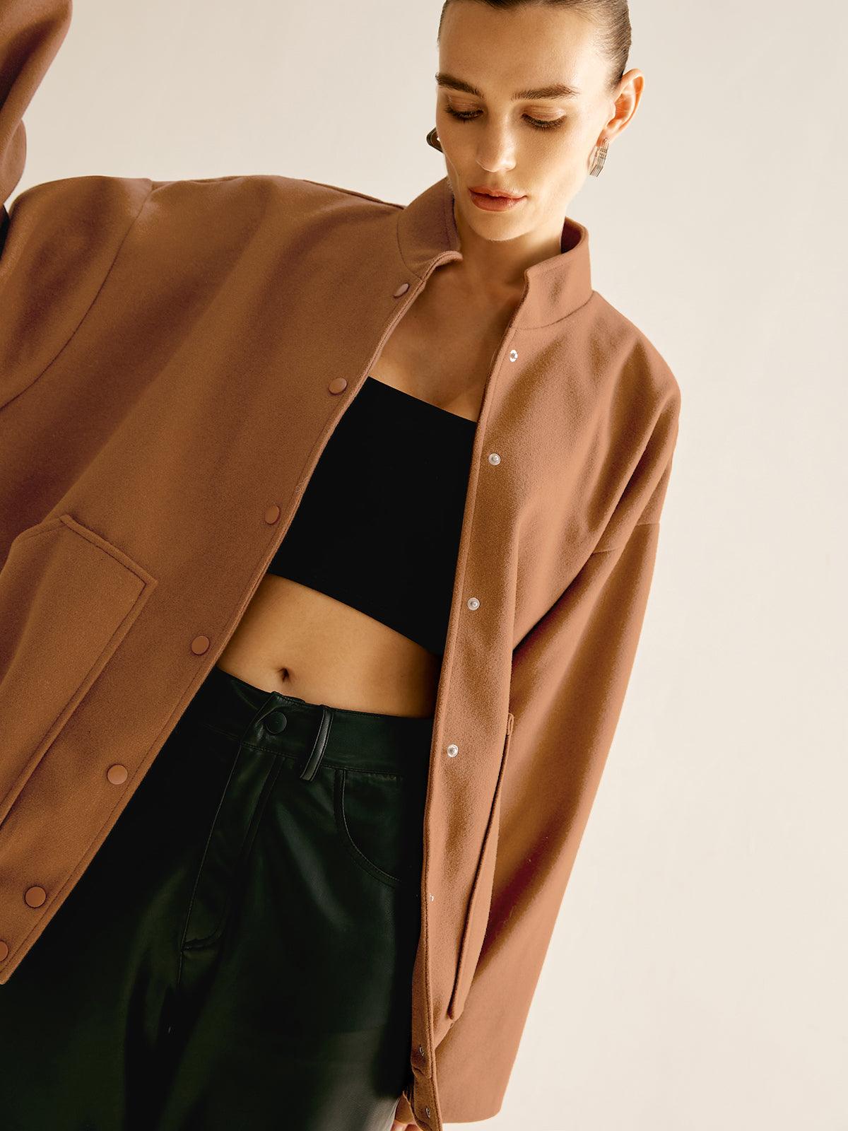 Sculpted Comfort Bomber Ceket - Phentora