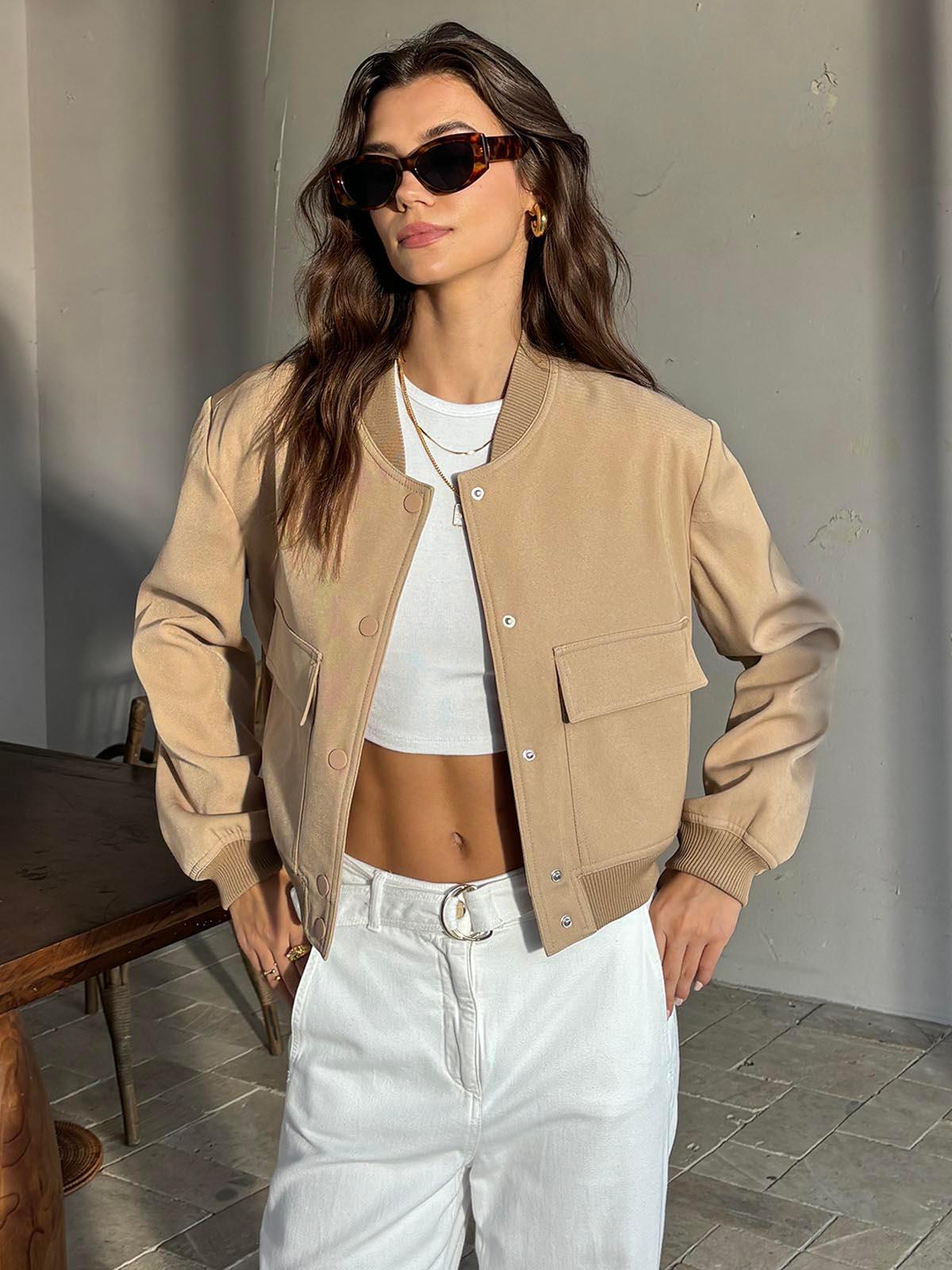 Urban Neutral Bomber Ceket - Phentora