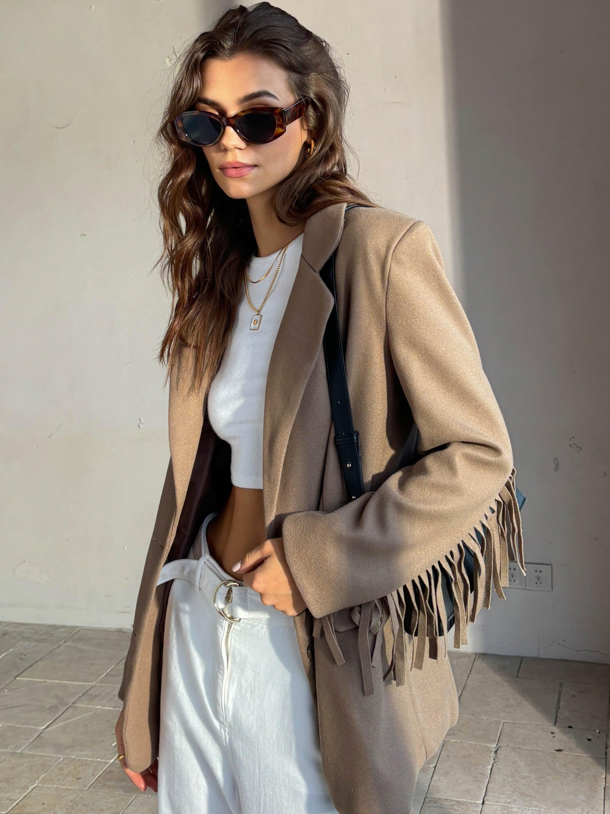 Desert Breeze Püsküllü Blazer Ceket - Phentora
