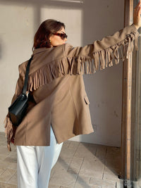 Desert Breeze Püsküllü Blazer Ceket - Phentora