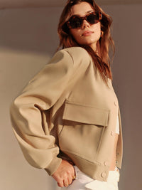 Urban Neutral Bomber Ceket - Phentora