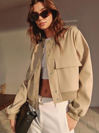 Urban Neutral Bomber Ceket - Phentora
