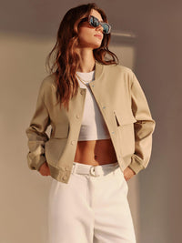 Urban Neutral Bomber Ceket - Phentora