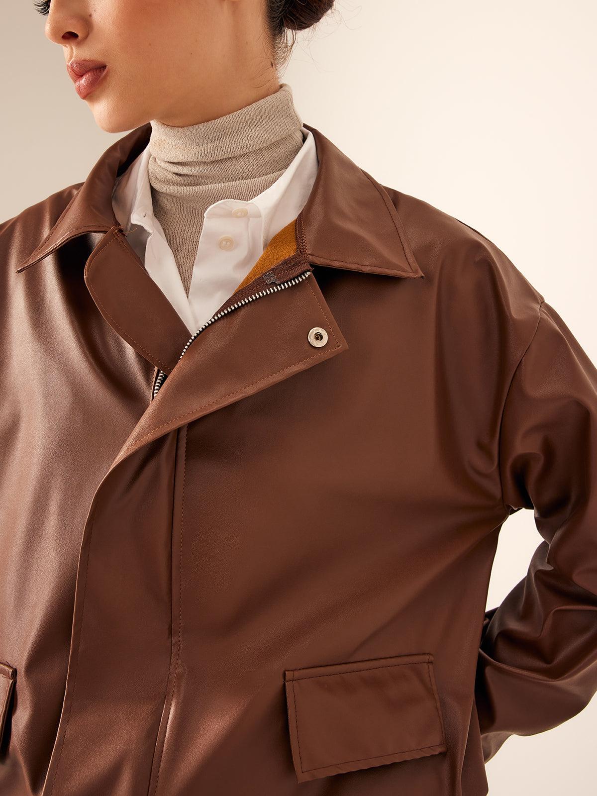 Urban Luxe Deri Ceket - Phentora