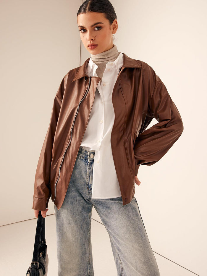 Urban Luxe Deri Ceket - Phentora