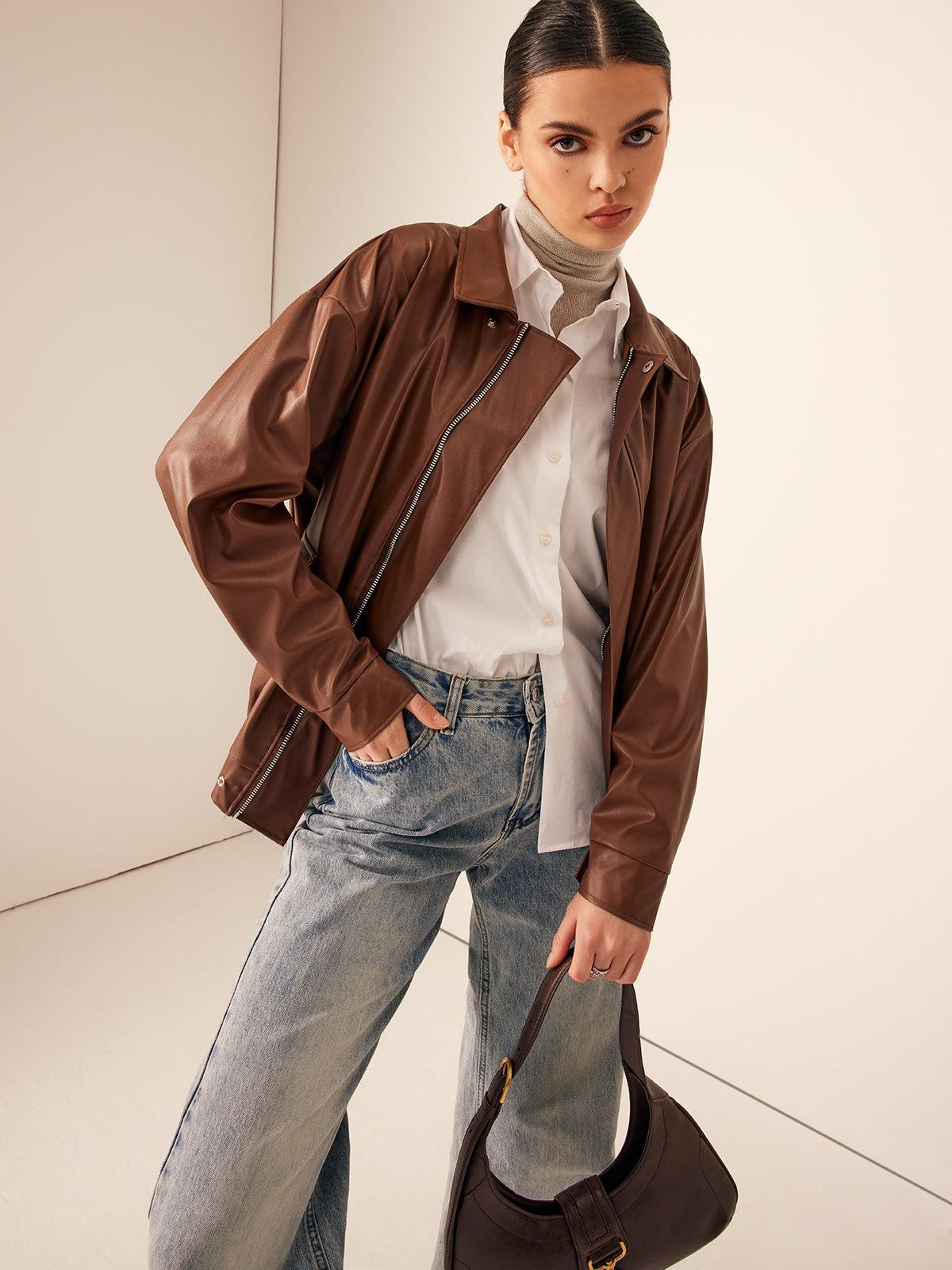 Urban Luxe Deri Ceket - Phentora