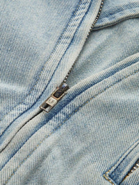 Açık Mavi Bol Kesim Denim Ceket - Phentora