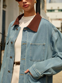 Rustic Charm Denim Ceket - Phentora