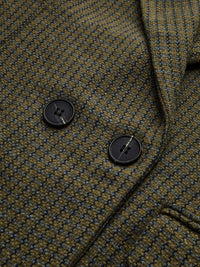 Haki Ekose Desenli Blazer Ceket - Phentora