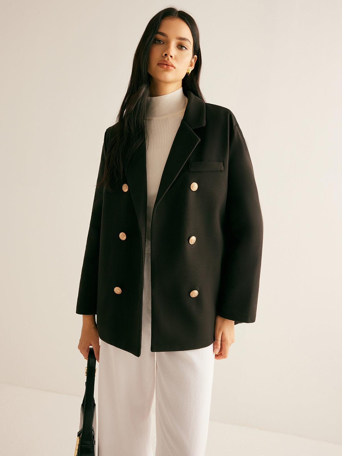 Golden Grace Blazer Ceket - Phentora