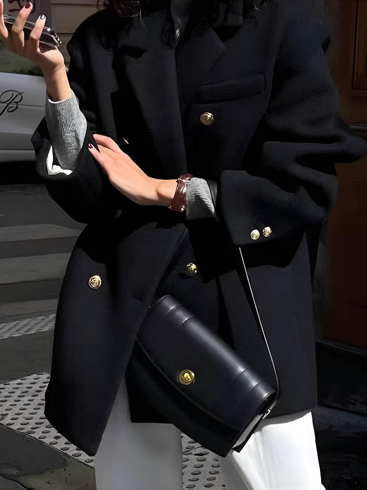 Golden Grace Blazer Ceket - Phentora