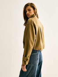 Bold Military Crop Ceket - Phentora