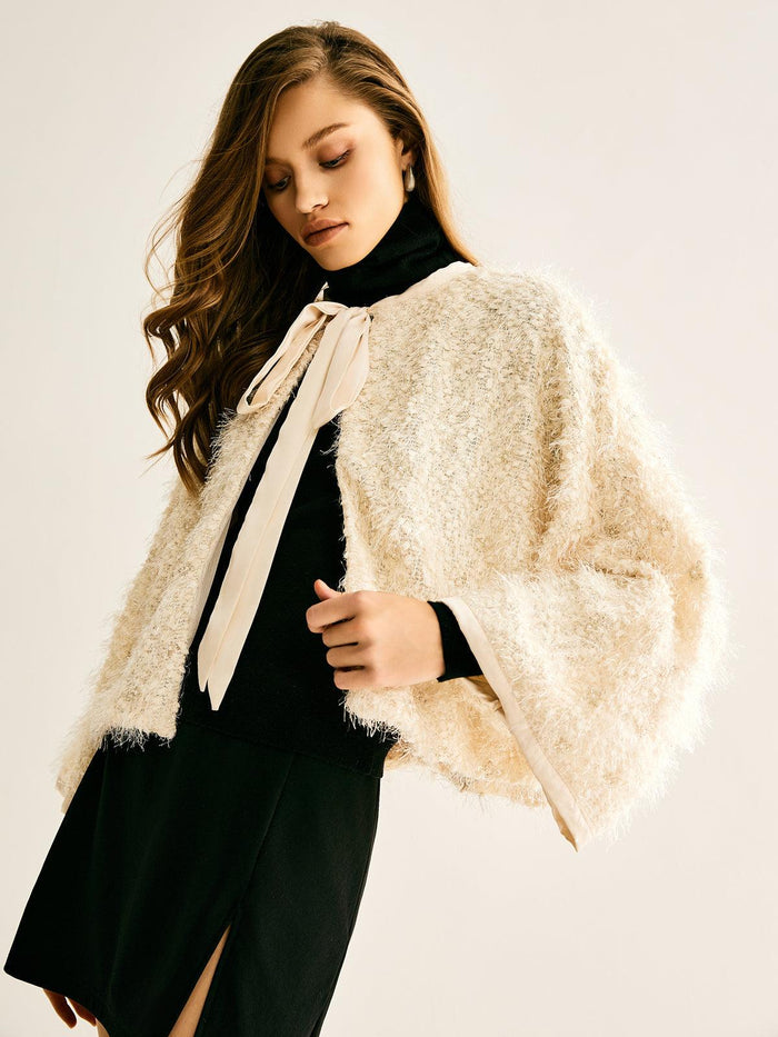 Ethereal Bloom Cape Ceket - Phentora