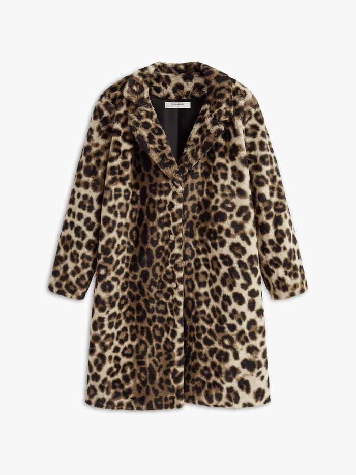 Leopar Desenli Faux Kürk - Phentora