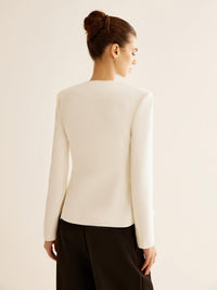 Pearl Elegance Blazer Ceket - Phentora