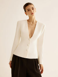 Pearl Elegance Blazer Ceket - Phentora