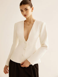 Pearl Elegance Blazer Ceket - Phentora
