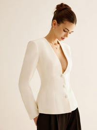 Pearl Elegance Blazer Ceket - Phentora