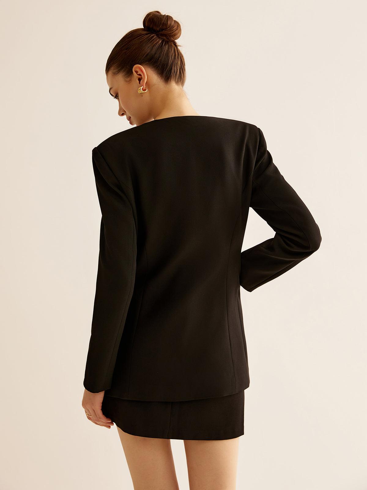 Altın Grace Blazer Ceket - Phentora